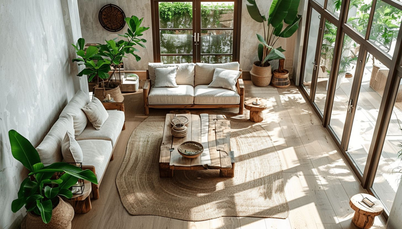 Tendances déco 2023 matériaux durables et couleurs naturelles